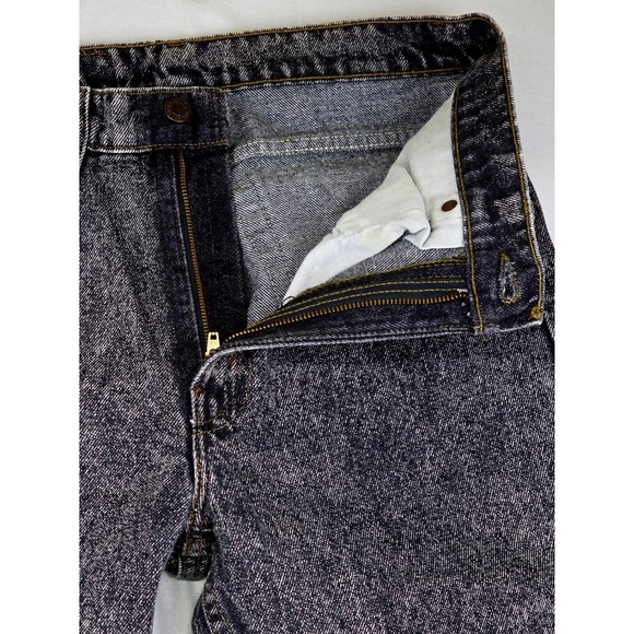 Levi Strauss Men's 505 Jeans Acid Wash W31 x L33 Straight Leg Denim Made in USA - Picture 4 of 10